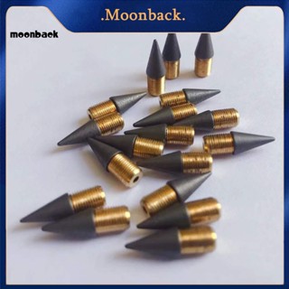 &lt;moonback&gt; หัวปากกา ยางลบในตัว เติมได้ สีดํา สําหรับนักเรียน 10 ชิ้น