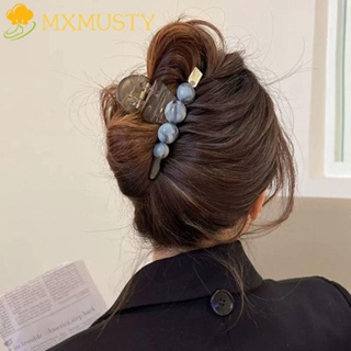 Mxmusty กิ๊บติดผม ประดับลูกปัดไข่มุก รูปเรขาคณิต ฉลามน่ารัก สร้างสรรค์ เครื่องประดับ สําหรับผู้หญิง