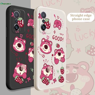 เคสโทรศัพท์มือถือ ซิลิโคนนุ่ม ลายหมี Lotso Stra Wberry น่ารัก สําหรับ Samsung Galaxy S20FE S10 S20 PLUS S11E S11 S22 S21 PLUS S22 S21 S20 Ultra