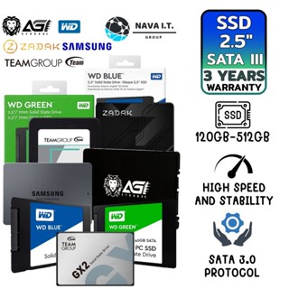 COINSคืน15%⚡FB9JMZV6⚡ SSD 120GB 128GB 240GB 250GB 256GB 480GB 500GB 512GB WD AGI SEAGATE SAMSUNG TEAM ZADAK ประกัน