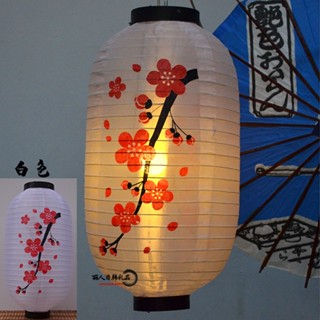 Japanese Style Silk Cloth Lantern Restaurant Cuisine Hotel Decoration Silk Cloth Lantern Japanese Sushi Restaurant Chinese Style Plum Blossom Wax Gourd Waterproof Cherry Blossom