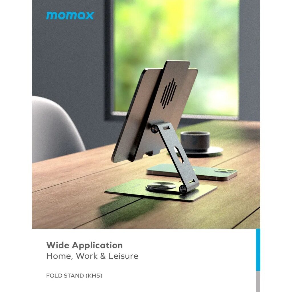 MOMAX Fold Stand Rotatable Phone Tablet Stand แท่นวางหมุดได้360องศาเกรดพรีเมี่ยม สำหรับ โทรศัพท์และแท็บเล็ต - รูปที่ 4