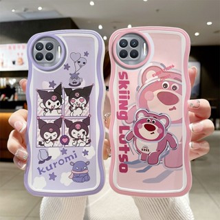 เคส A93 4G เคสโทรศัพท์ เคสโทรศัพท์มือถือแบบนิ่ม ใส ลายการ์ตูนคลื่นน่ารัก สําหรับ Oppo Reno 4f A93 4G