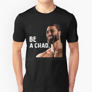 เสื้อยืดแขนสั้นเสื้อยืด ผ้าฝ้าย พิมพ์ลาย Gigachad Chad Meme Gigachad สําหรับออกกําลังกาย เพาะกายS-5XL