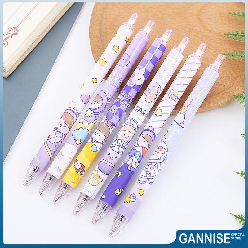 ชุดปากกาเจล 6 ชิ้น Space Travel Space Motif GoK-ST0030