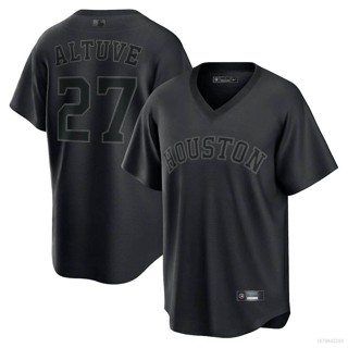 เสื้อยืดกีฬาเบสบอล แขนสั้น ทรงหลวม พลัสไซซ์ ลาย MLB Houston Astros