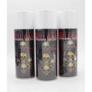 Gas แก๊ส ยี่ห้อ Hell (หัวกระโหลก) แท้ ขนาด400ml
1 กระป๋อง 160