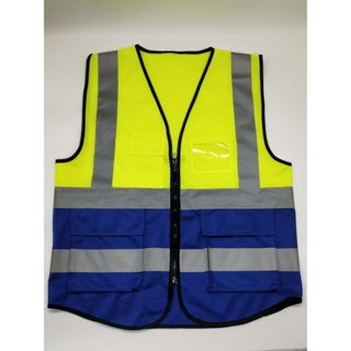 อุปกรณ์เล่นน้ำ Reflective Vest、ความปลอดภัยเสื้อกั๊กสะท้อนแสงสูงสะท้อนแสงเพื่อความปลอดภัยเสื้อกั๊กมีซิป