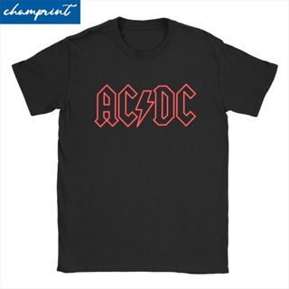 เสื้อยืดแขนสั้นAC-DC Rock เพลงผู้ชายผู้หญิงเสื้อแขนสั้นเสื้อยืดคอกลมเสื้อยืดผ้าฝ้าย6XL เสื้อผ้าS-5XL