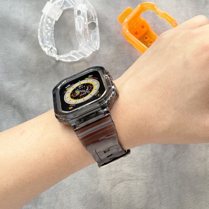 สายนาฬิกาข้อมือ แบบใส กันน้ํา ขนาด 49 มม. สําหรับ Apple Watch Series