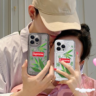 Supreme เคสโทรศัพท์มือถือแบบนิ่ม TPU ใส กันรอยกล้อง อุปกรณ์เสริม สําหรับ iPhone 14 Pro 11 12 13 XR X XS Max 7 8 SE 2022