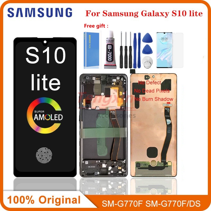 6.7 จอแสดงผล LCD สําหรับ Samsung Galaxy S10 Lite SM-G770F/DS SM-G770F LCD Touch Screen Digitizer Ass
