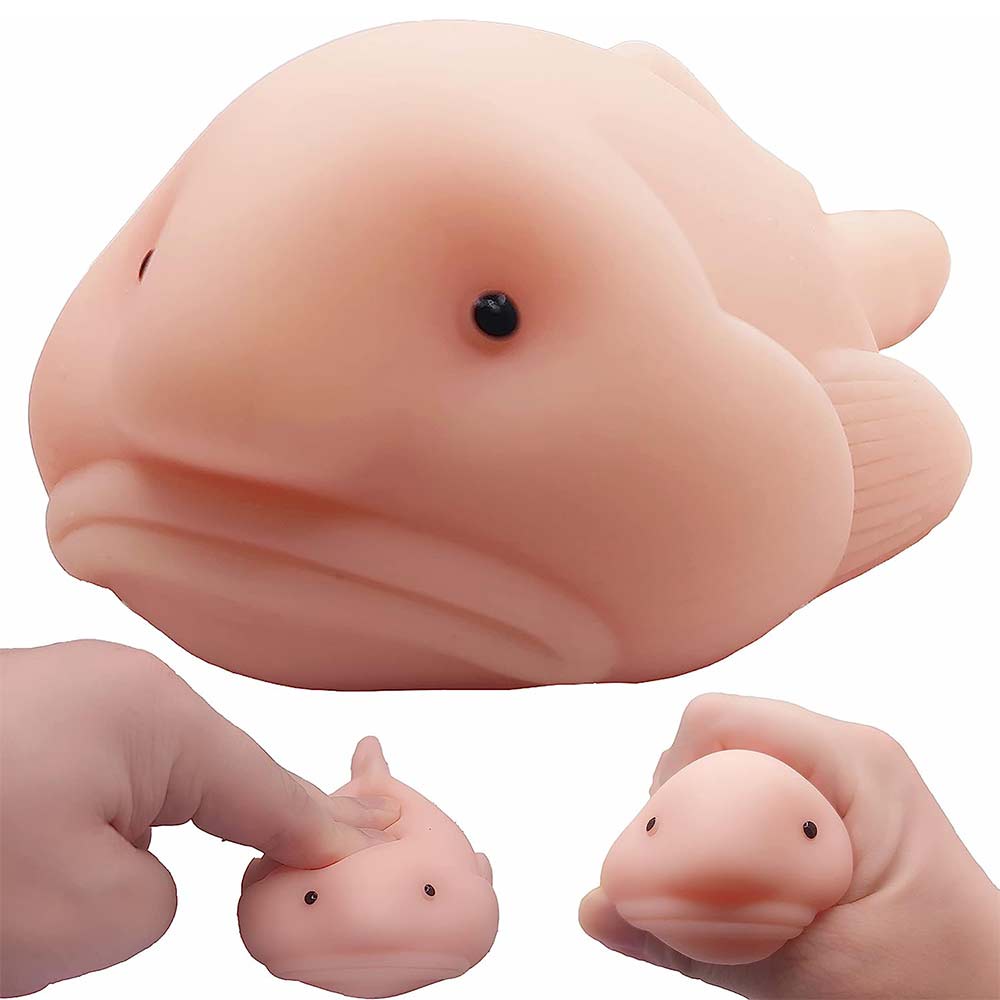 Sunny Novelty Blobfish toy figurine Joke Archie Mcphee 5" long Great Gift