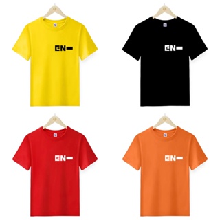 เสื้อยืดคอกลม พิมพ์ลาย Mingyuan B-T-S Enhypen Aesthetic Statement สําหรับผู้ชาย และผู้หญิง มีสีดํา สีฟ้า สีแดง สีเหลือง