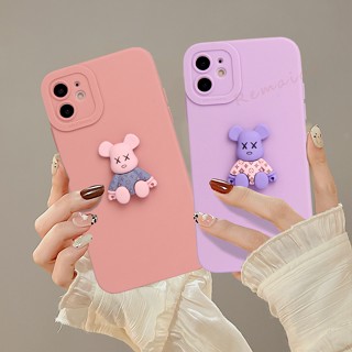 เคสซิลิโคนนิ่ม ลายการ์ตูนหมีน่ารัก 3D สําหรับ iPhone 11 12 13 14 Pro MAX Plus Mini X XR XS MAX 6 S 7 8 Plus SE 2020 11Pro 12pro 13Pro