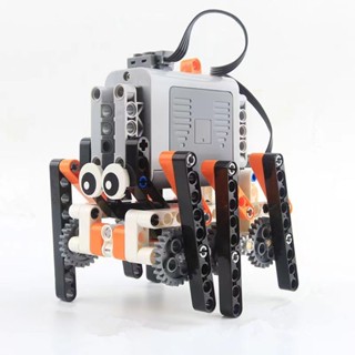 Kawaii หุ่นยนต์เดิน 6 ฟุต MOC Building Block Power Function Technical Bionic Spider DIY ของเล่นสําหรับเด็กผู้ชาย ของขวัญ