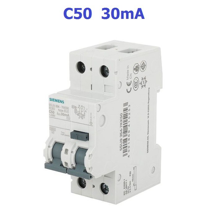 Breaker เบรกเกอร์กันดูด Siemens