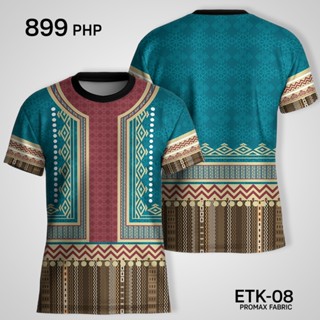 เสื้อยืดแขนสั้น พิมพ์ลาย Philippine Ethnic Tribal Inspired 3 มิติ แฟชั่นฤดูร้อน สําหรับผู้ชาย