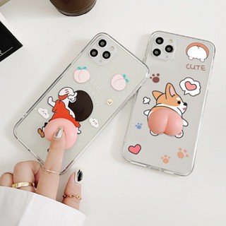 เคสโทรศัพท์มือถือ TPU ใส ลายการ์ตูนก้น 3D สําหรับ TECNO POVA 5 Neo 2 3 4 Pro Spark 10 Pro 6 GO 8C 8P 7T POP 5 4 LTE Camon 20 Pro 18P 16 SE Pouvoir 4 Pro