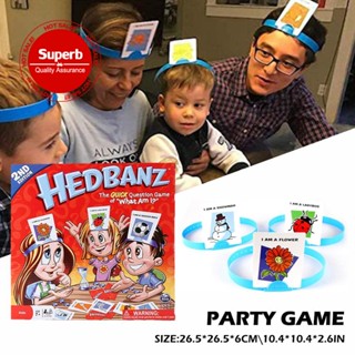 Hedbanz The Quick Question Game Of What Am I Family Game Props พร็อพเกมปาร์ตี้ ของเล่นสําหรับเด็ก B3P1