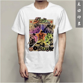 WX[S-5XL]เสื้อยืดแขนสั้น พิมพ์ลายการ์ตูนอนิเมะ JOJOs Bizarre Adventure แฟชั่นฤดูร้อน สไตล์ญี่ปุ่น สําหรับผู้ชาย 2020