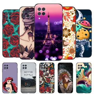 เคสโทรศัพท์มือถือ ซิลิโคนนิ่ม tpu ปิดด้านหลัง ลายตลก สร้างสรรค์ สีดํา สําหรับ Samsung Galaxy M62 F62 4G m625