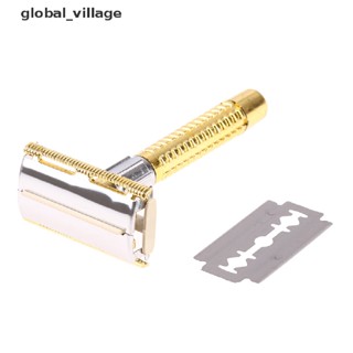 [global_village] มีดโกนหนวด สไตล์เรโทร พร้อมที่จับกล่อง [TH]