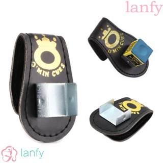 Lanfy กระเป๋าใส่ชอล์กชอล์ก ชอล์ก ชอล์ก แบบแม่เหล็ก หนัง PU อุปกรณ์เสริม สําหรับเล่นสนุ๊กเกอร์