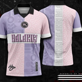 เสื้อยืดโปโลแขนสั้นลําลอง ลาย Jay Halakiri Jersey Pink Sakura Limited Edition สําหรับผู้ชาย และผู้หญิง