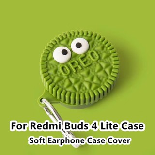 【Ĕĕ】เคสหูฟัง แบบนิ่ม ลายการ์ตูน สีม่วง สําหรับ Redmi Buds 4 Lite Redmi Buds 4 Lite