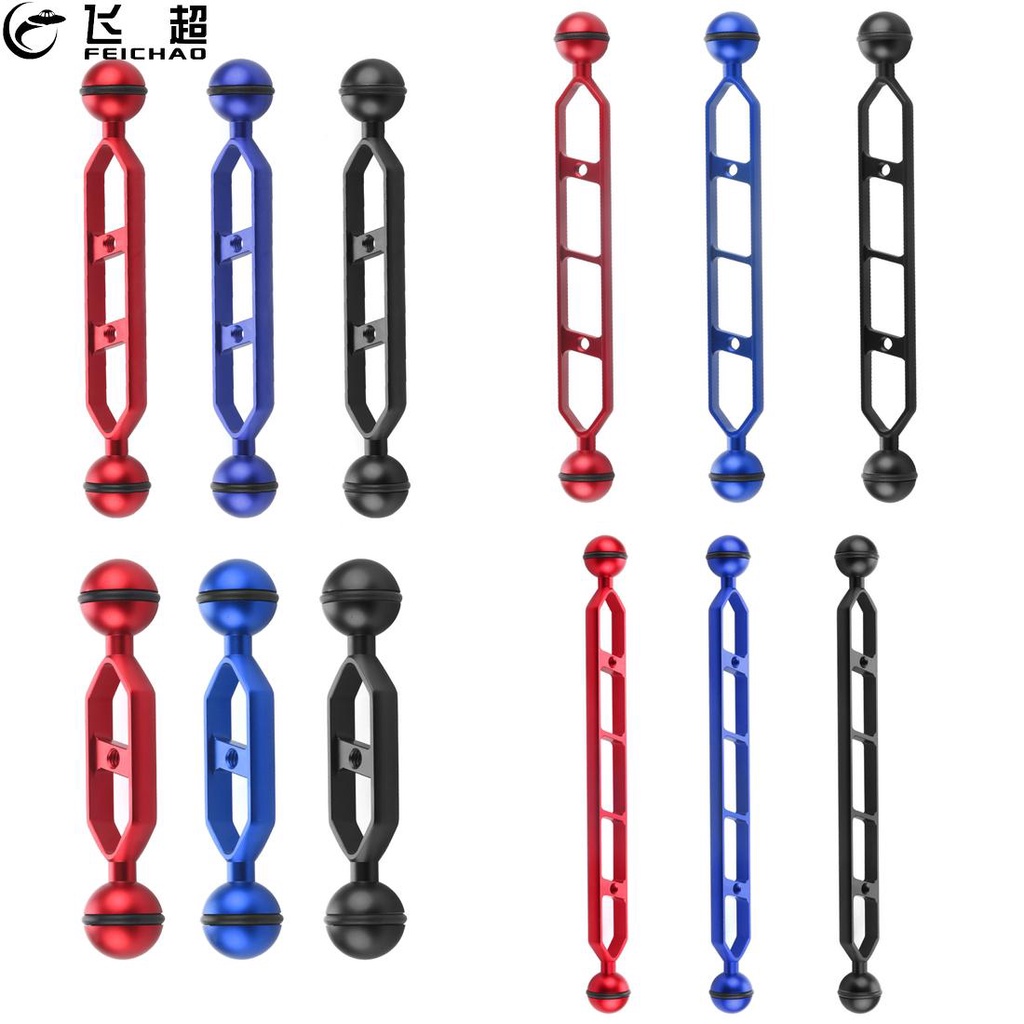 เฟชิเกา เข้ากันได้กับ โกโปร 13 12 11 กล้องแอ็คชั่น 5/7/9/11 นิ้ว คู่ 1 นิ้วหัวบอลอะแดปเตอร์ข้อต่อขยายแขนอุปกรณ์เสริม