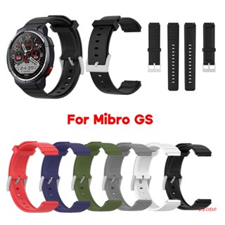 Zzz สายนาฬิกาข้อมือ ซิลิกา กันเหงื่อ ล้างทําความสะอาดได้ สําหรับ Mibro GS Smartwatch Bracelet