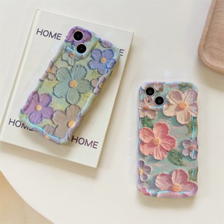 เคสโทรศัพท์มือถือซิลิโคน TPU แบบนิ่ม ลายดอกไม้ 3D สําหรับ iPhone 14 13 11 12 Pro Max 12Pro 13Pro 14Pro