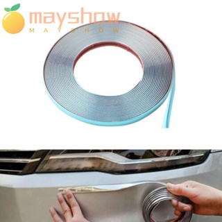 Mayshow แถบโครเมี่ยม ป้องกันการชน สําหรับติดขอบประตูรถยนต์ Zhongwang