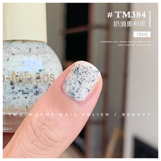 🌈ส่งจากไทย Two moons แบบมีกลิตเตอร์ สีทาเล็บกึ่งเจลสไตล์เกาหลี ทาเองได้ ไม่ต้องใช้เครื่องอบ สีสวยเหมือนไปทำที่ร้าน 💅🏻