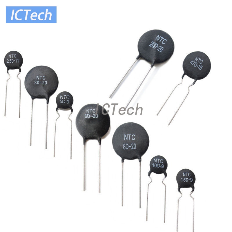 ตัวต้านทานความร้อน NTC 3D 5D 8D 20D 10D 5D-11 10D-9 10D-11 47D-15 10D-20 10D-13 8D-11 10D-15 5D-15 1