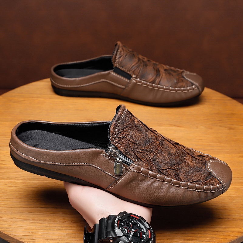 รองเท้าสลิปลำลองสำหรับผู้ชายรองเท้าหนังผู้ชาย Loafers สำหรับผู้ชาย (SIZE 40-45)