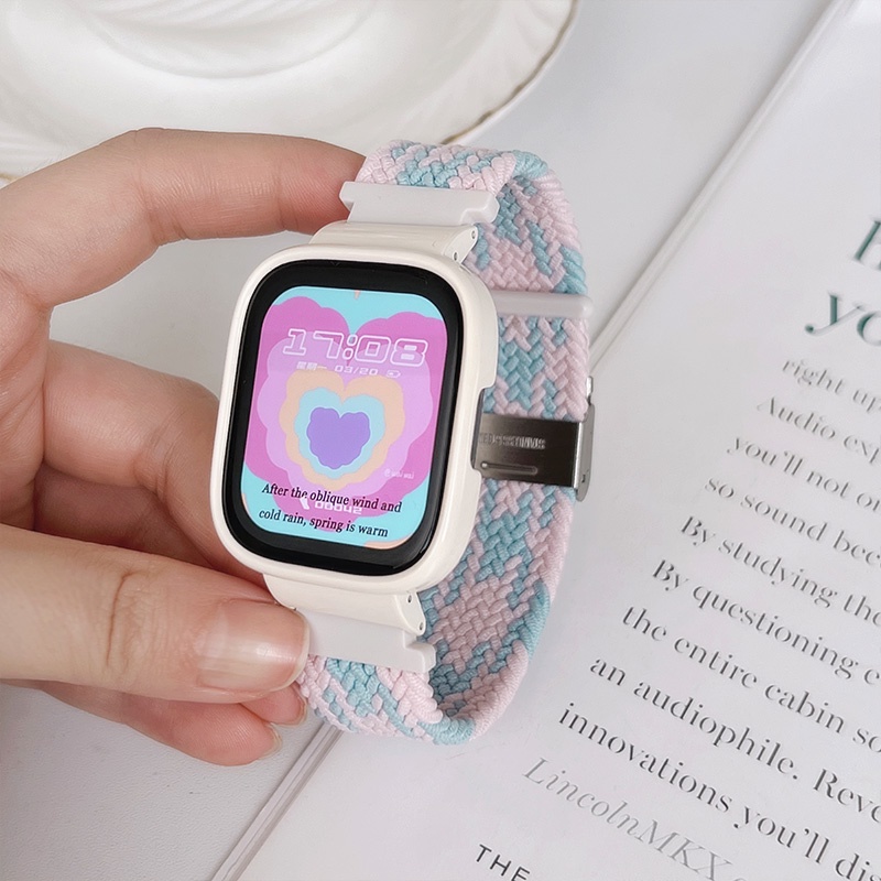 สายนาฬิกาข้อมือไนล่อนถัก ปรับได้ แบบเปลี่ยน สําหรับ Redmi Watch 3 2 Lite Mi Watch Lite Smart Watch R