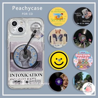 แผ่น CD เครื่องเล่นเพลง ย้อนยุค หมุนได้ อุปกรณ์เสริมเคสโทรศัพท์มือถือ