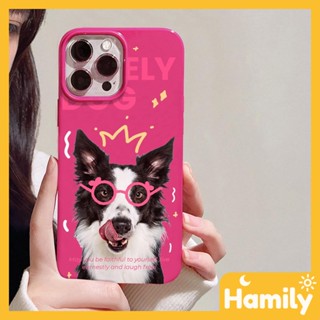 iPhone 11 Soft TPU Glossy Red Candy Phone Case English Dog Glasses Camera Protection Shockproof for iPhone 14 13 12 11 Pro Max 7 8 Plus X XR