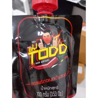 ซอสพริก ตรา BY TODD ไซส์ 100g Chilli sauce (BY TODD brand) size 100g.