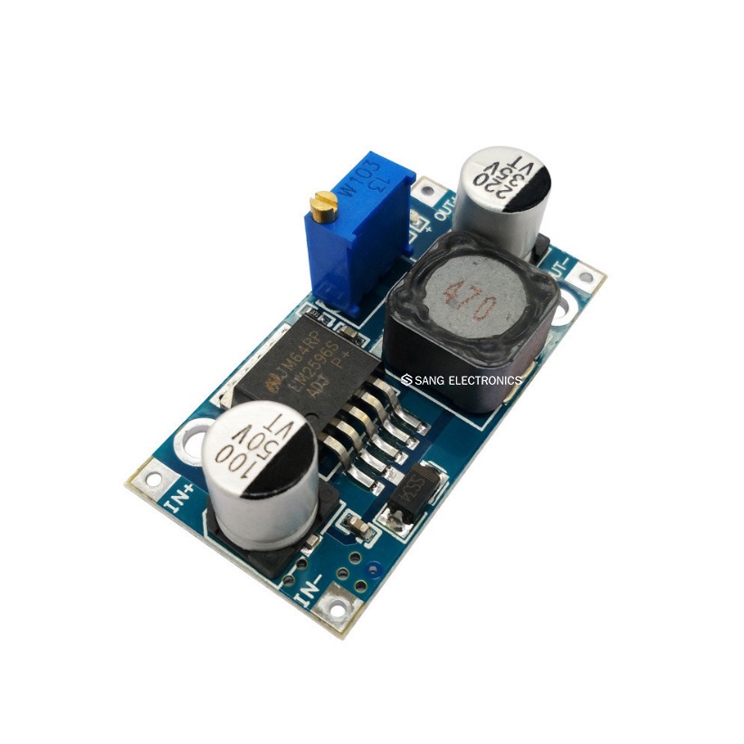 สว่างยิ่งขึ้น LM2596 DC-DC Step Down  สเต็ปดาวน์ วงจรลดแรงดันไฟ โมดูลลดแรงดันไฟ (1ตัว)