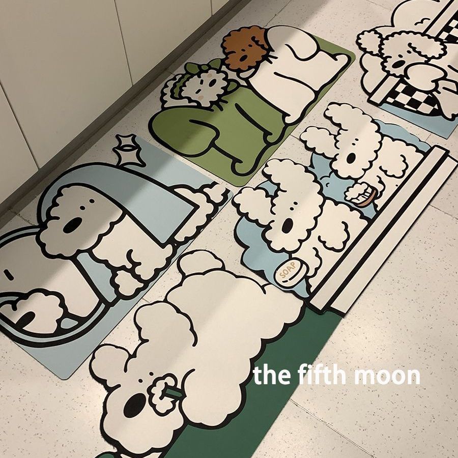 Carpets & Rugs 194 บาท พรมเช็ดเท้าดูดซับน้ำ ลายการ์ตูน น่ารัก ไดอะตอมโคลน พื้นแห้งเร็ว  พรมเช็ดเท้าแห้งเร็ว Home & Living