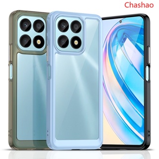 เคสโทรศัพท์มือถือซิลิโคน TPU ใส กันกระแทก หรูหรา สําหรับ Honor X8a 5G