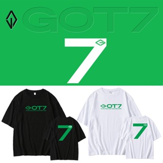 K-POP GOT7 HOMECOMING แฟชั่น คอกลม เสื้อยืดผู้หญิง เสื้อเชิ้ตแขนสั้นผู้ชาย เสื้อยืด สไตล์เกาหลี ผ้าคอตตอน