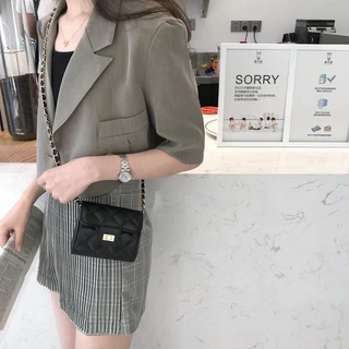 (HB-589) กระเป๋าสตางค์ กระเป๋าถือ สะพายข้าง หนัง PU