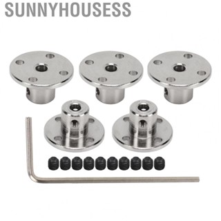 Sunnyhousess Flange Shaft Coupling  Electroplating Flange Coupling 45 Steel Silver 4mm Easy Installation  for Hardware for Mold