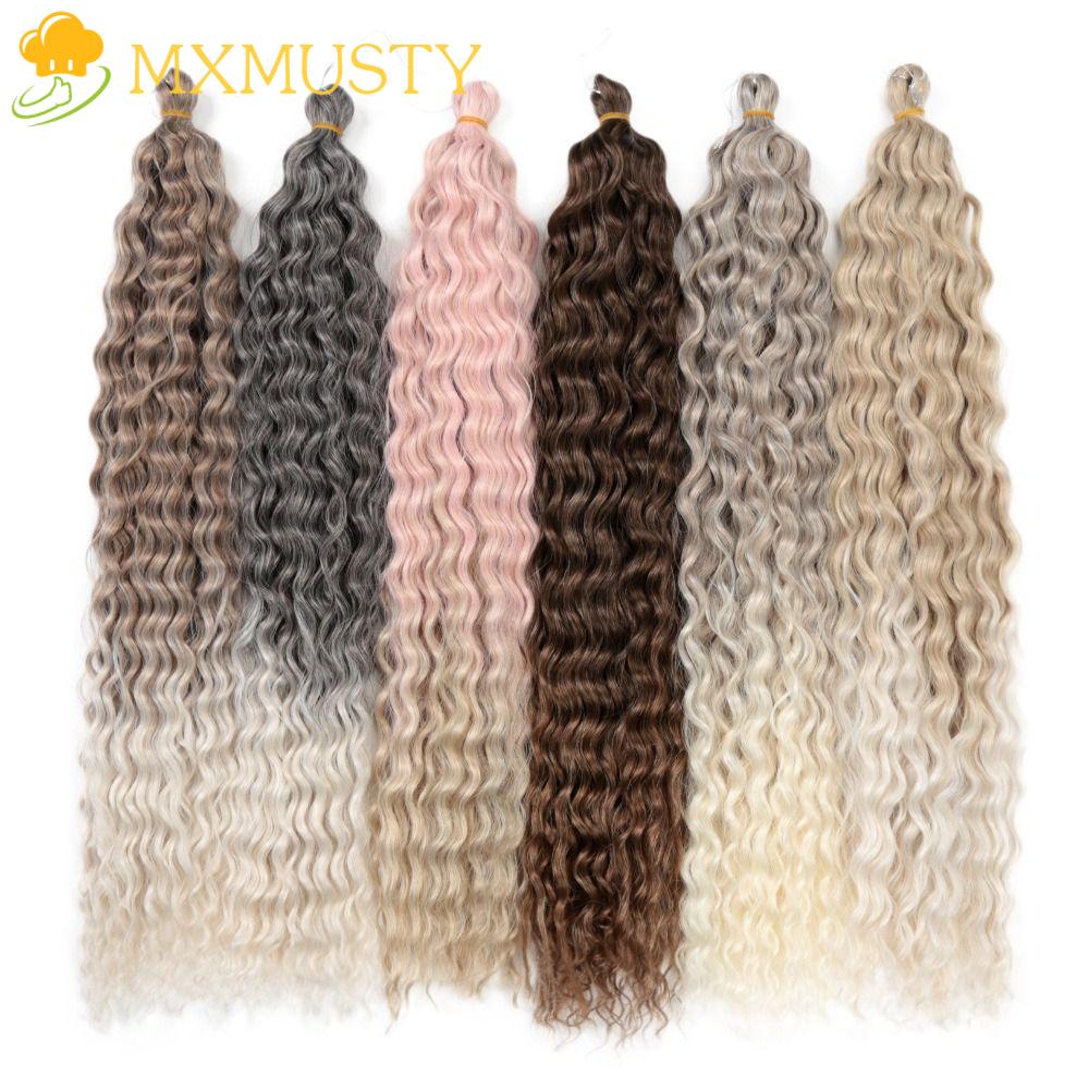 Mxmusty วิกผมหยิกสังเคราะห์ ทนความร้อน สีดํา สีชมพู สไตล์แอฟริกัน สําหรับผู้หญิง ราคา ถูกที่สุด ดีลบีเคเค