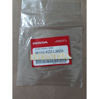 สติ๊กเกอร์แท้HONDA70มม.สีขาวพื้นใส(CRF250)1ชิ้น 86102-KZZ-L30ZA