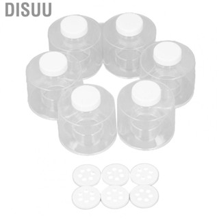 Disuu 6Pcs/set Stackable Spice Pot Spice Tower Spice Organizer Transparent Pot Seasoning Bottle for Kitchen Spice Cans Containers